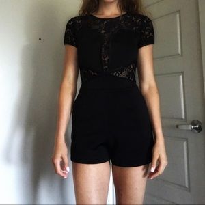 Black lace romper!